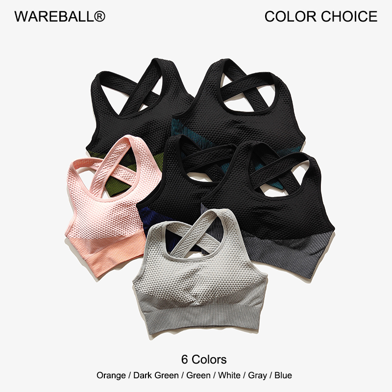 Sports Bra Racerback - WAREBALL 6-kolorowy biustonosz sportowy do jogi